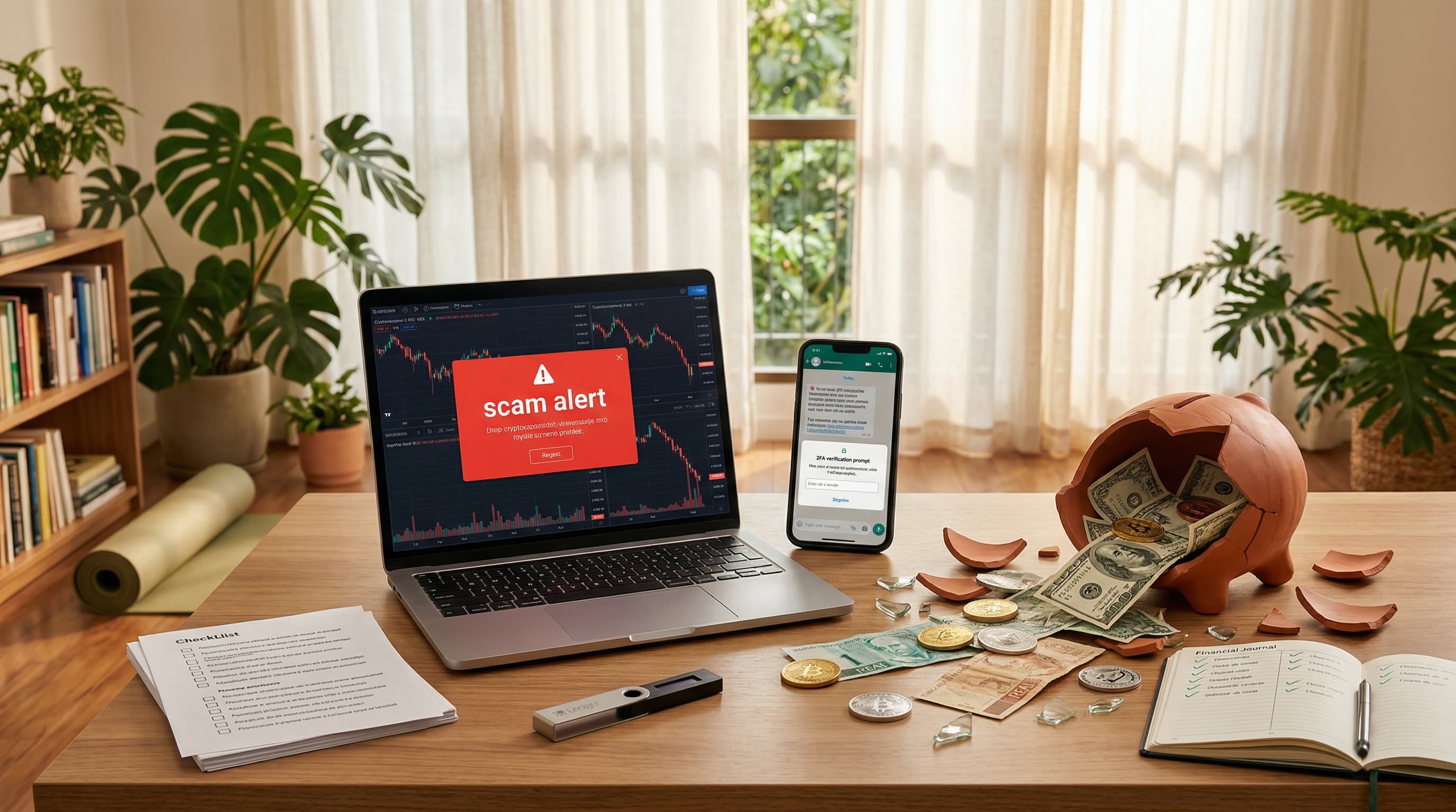 Golpe cripto 401k: mulher perde US$ 100 mil em Michigan