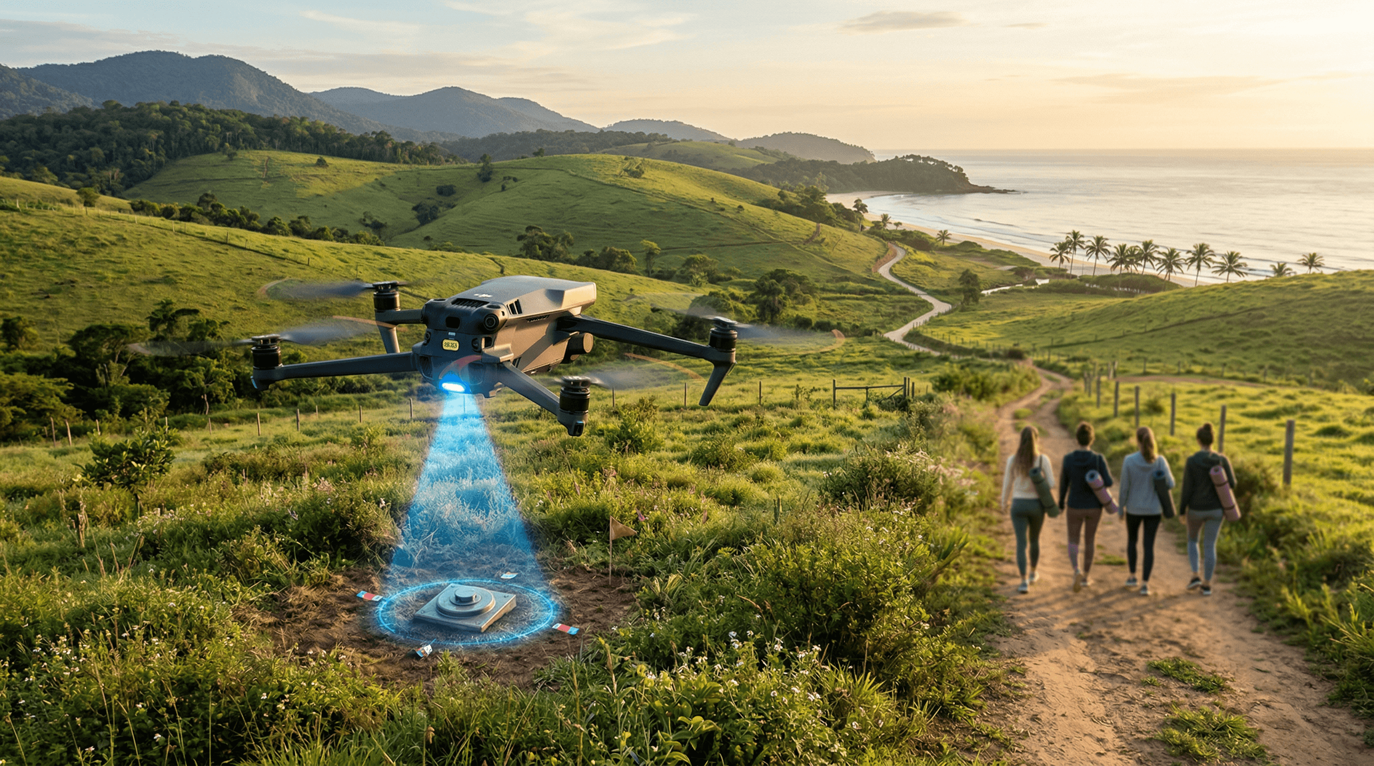 Drones com IA detectam minas com 95% de precisão