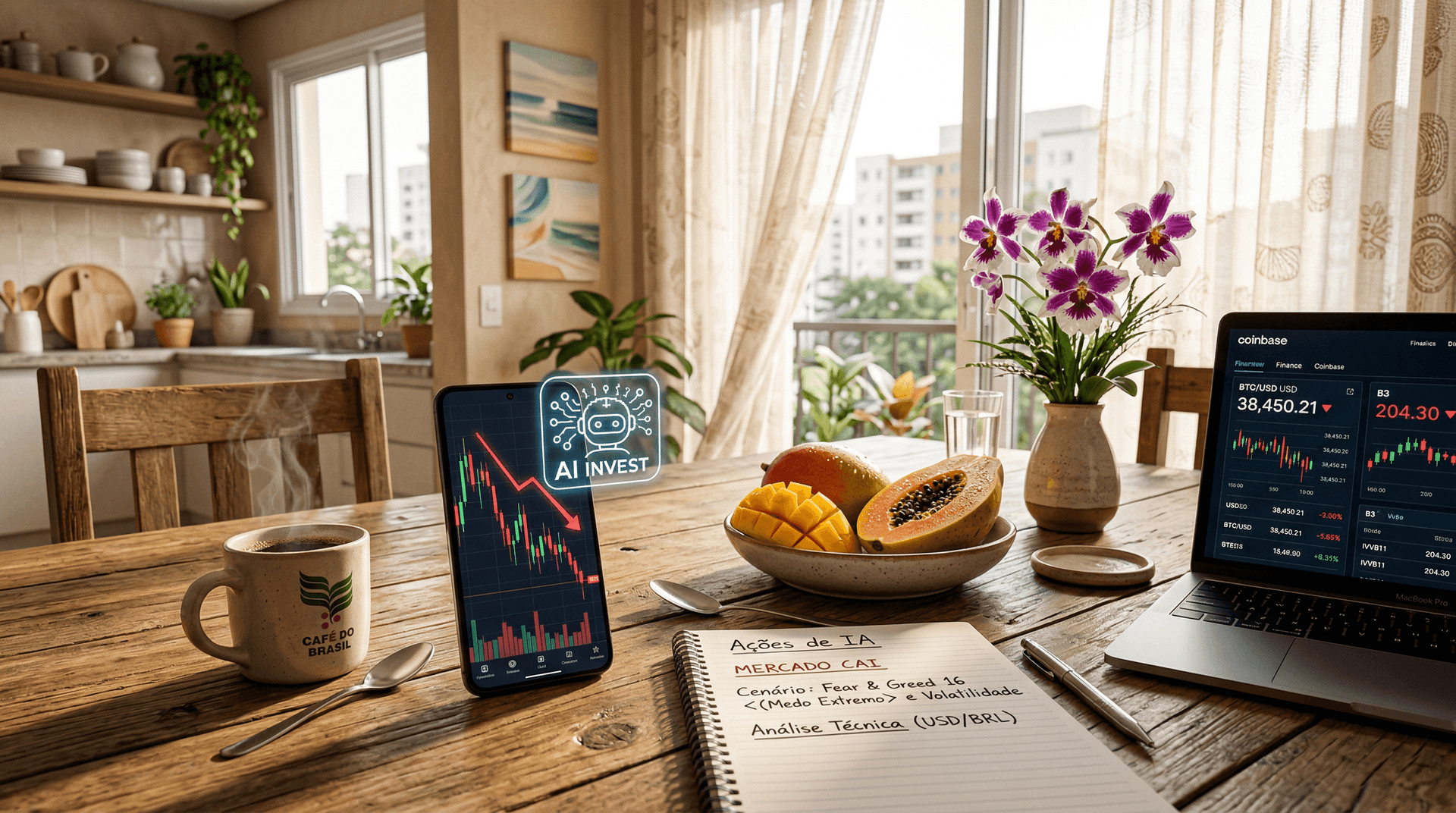 Ações de IA Caem com Fear & Greed em 16 Hoje