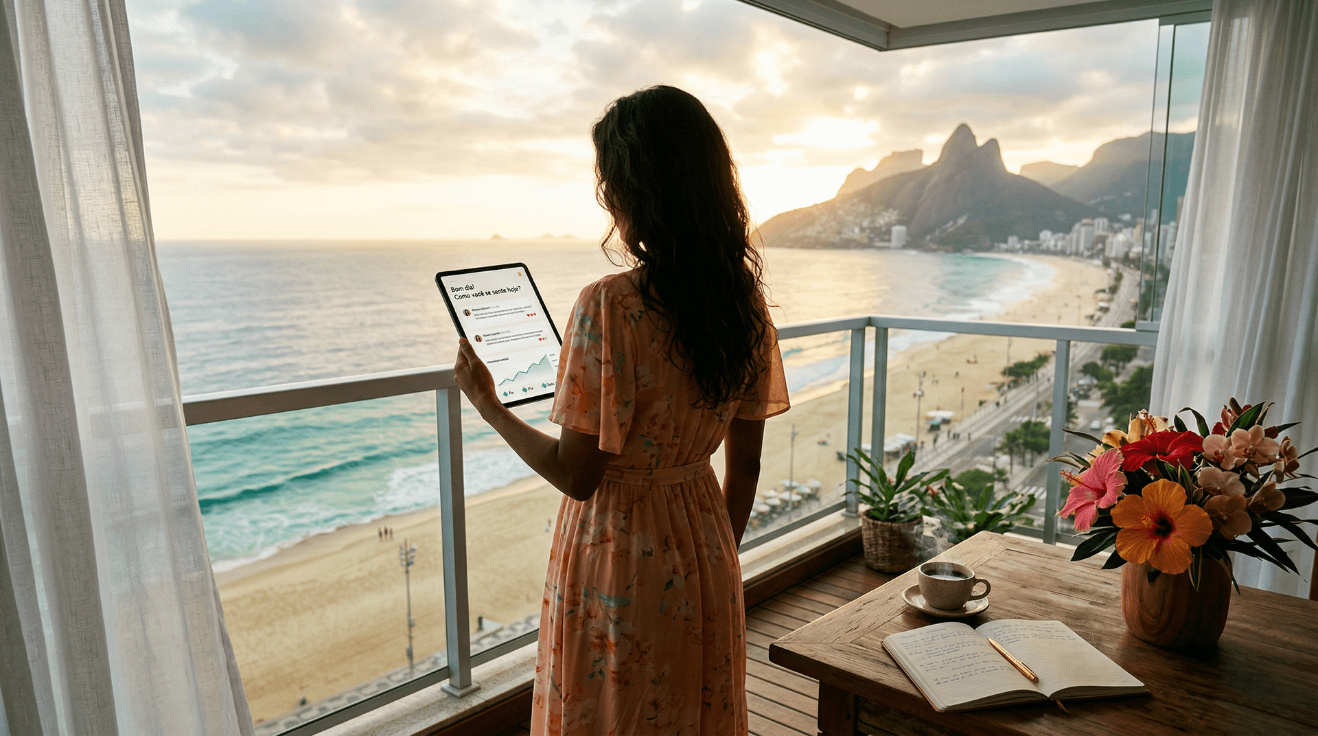 Diário com IA reduz 78% do estresse em mulheres