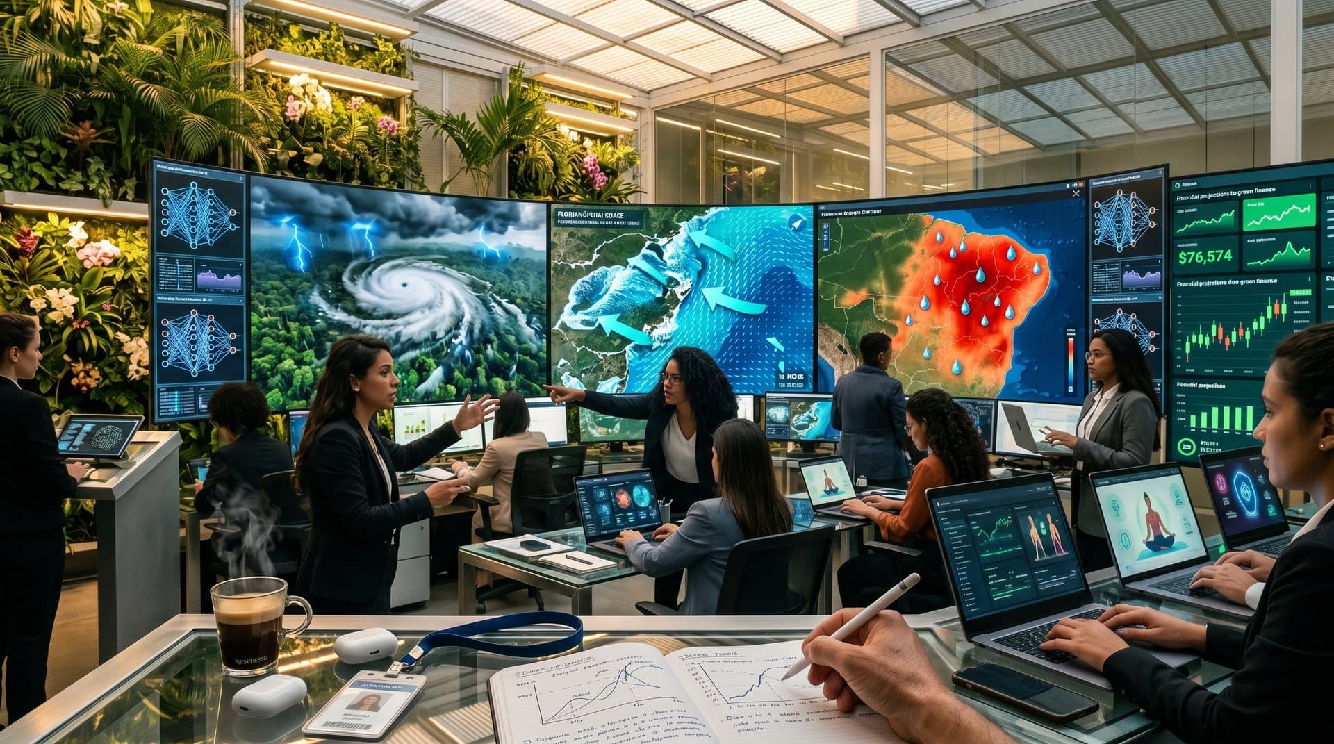 Laboratório de IA climática com simulações 3D de tempestades na Amazônia e mapas de previsão para o Brasil