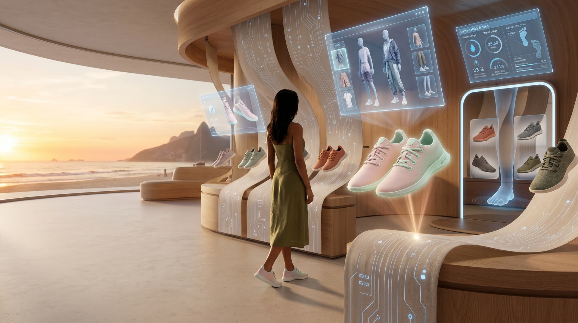 Allbirds IA corta 50% do tempo em sneakers femininos